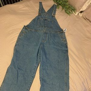 Old Navy denim overalls. Size 14.